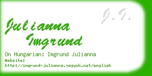 julianna imgrund business card